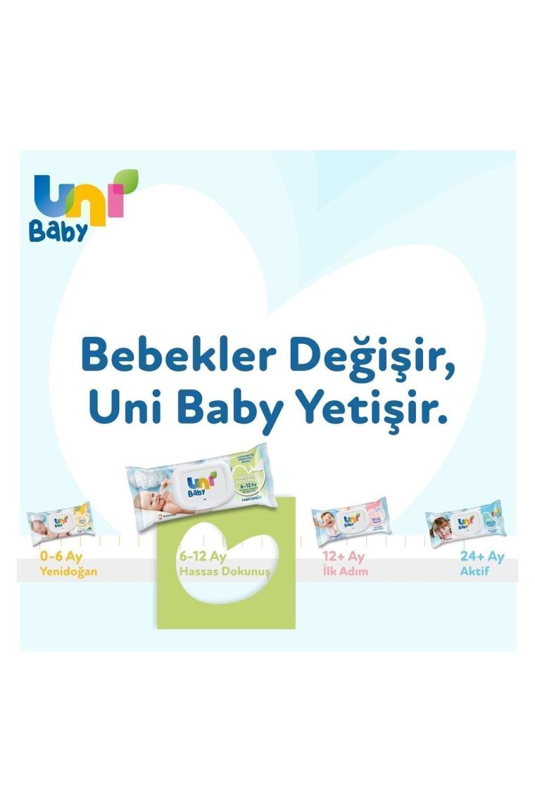 Uni Baby Hassas Dokunus Islak Mendil 12x52 (624 Yaprak)