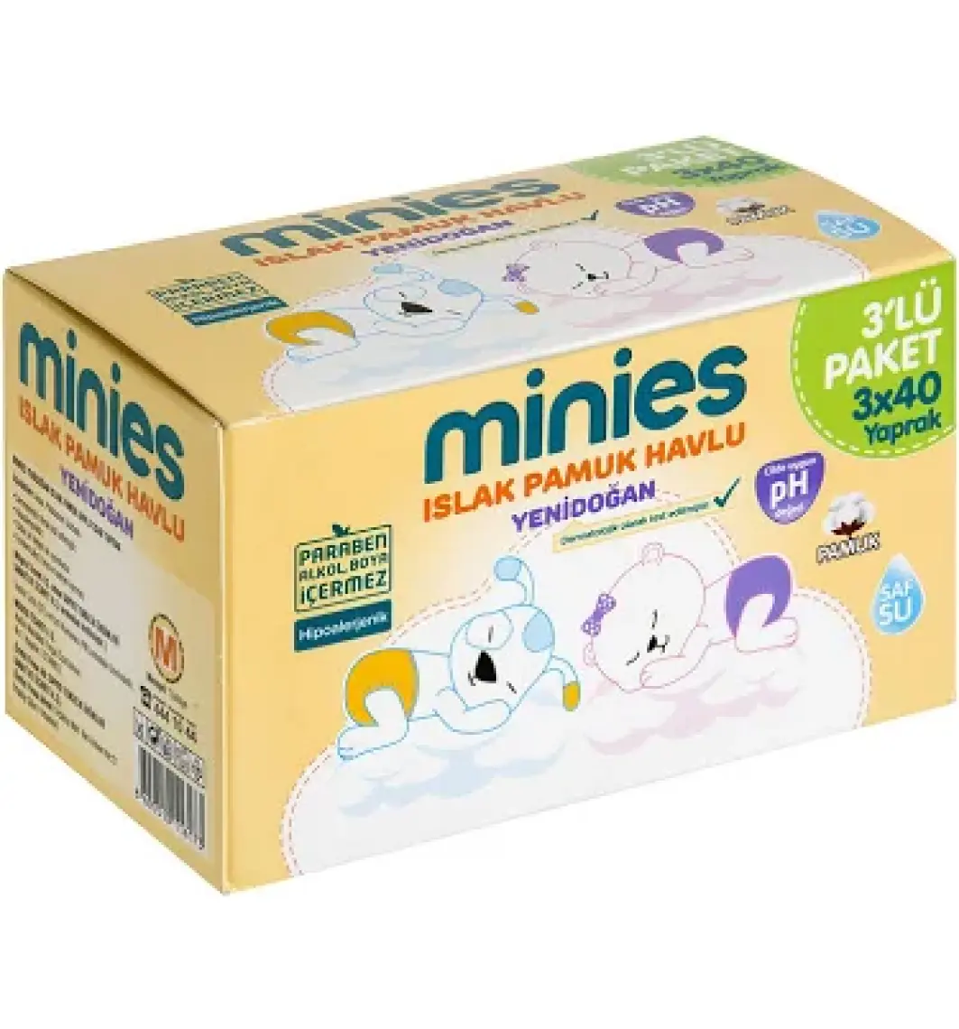 Minies Islak Mendil 60 Yaprak