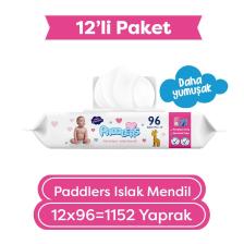 Paddlers 96 Yaprak 12'li Paket Islak Mendil