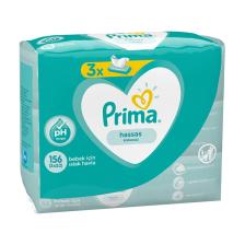 Prima Hassas Ciltler İçin Kokusuz 52 Yaprak 3'lü Paket Islak Mendil