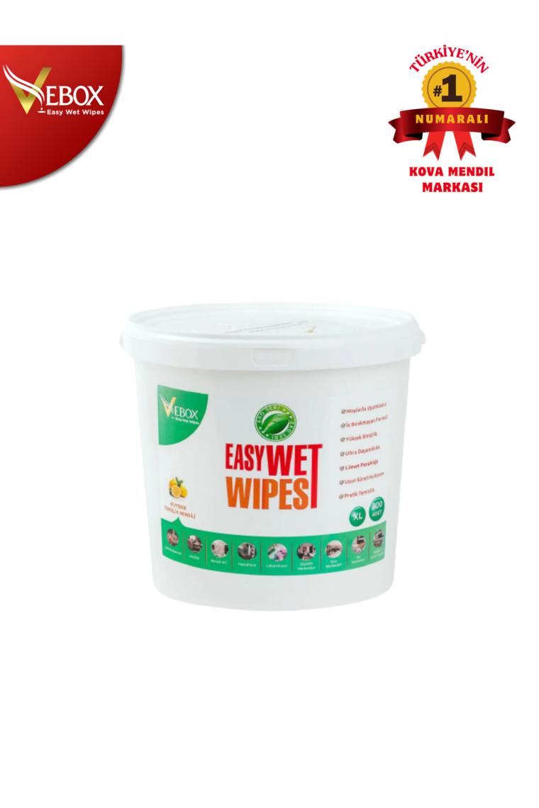 Vebox Easy Wet Wipes Limon Ferahlığı Islak Mendil Eko 300 Yaprak