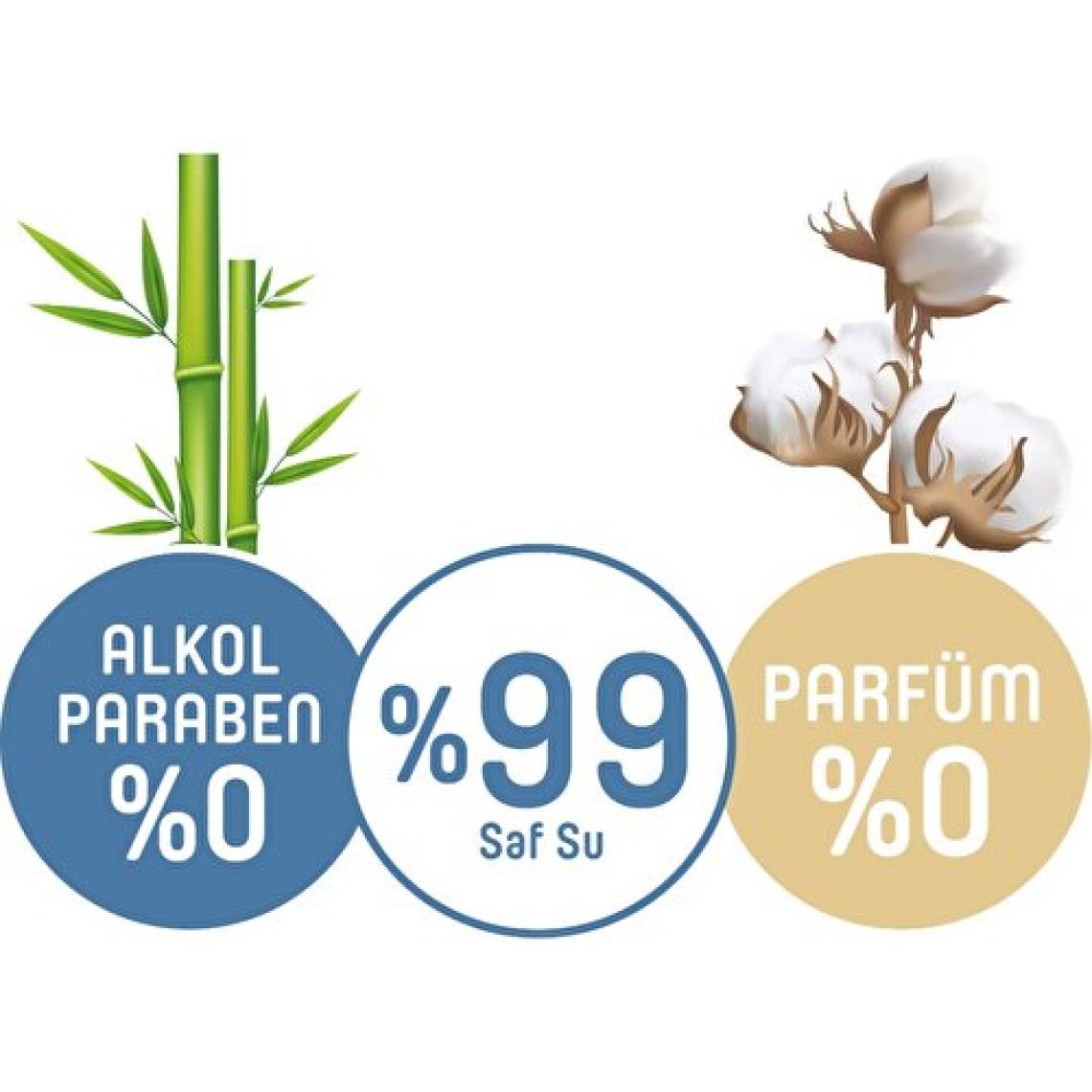 Pure Baby Organic Yenidoğan 70 Yaprak 12'li Paket Islak Havlu