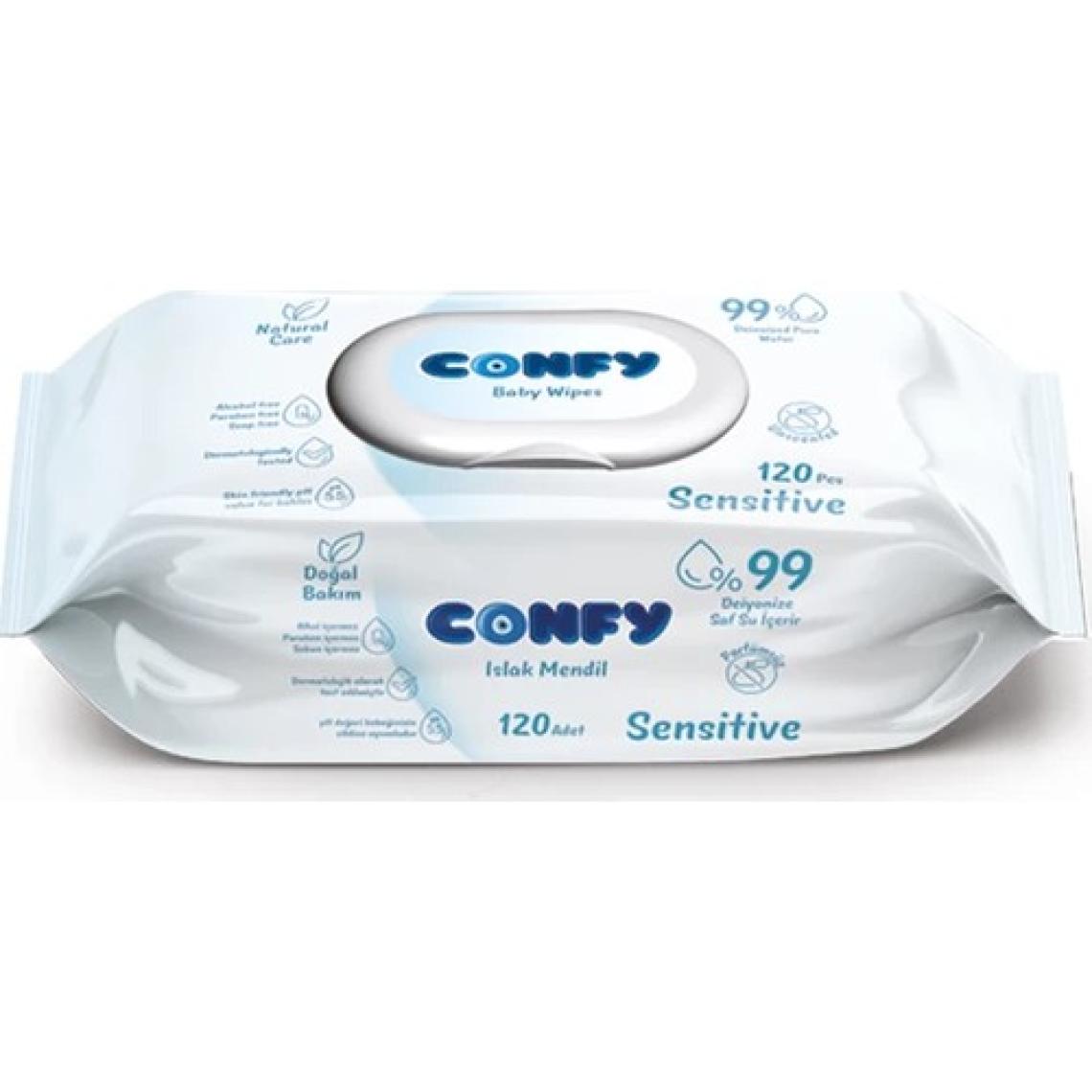 Confy Premium Sensitive Islak Mendil 120 Yaprak