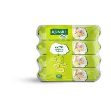 Komili Soft 70 Yaprak 4'lü Paket Islak Mendil