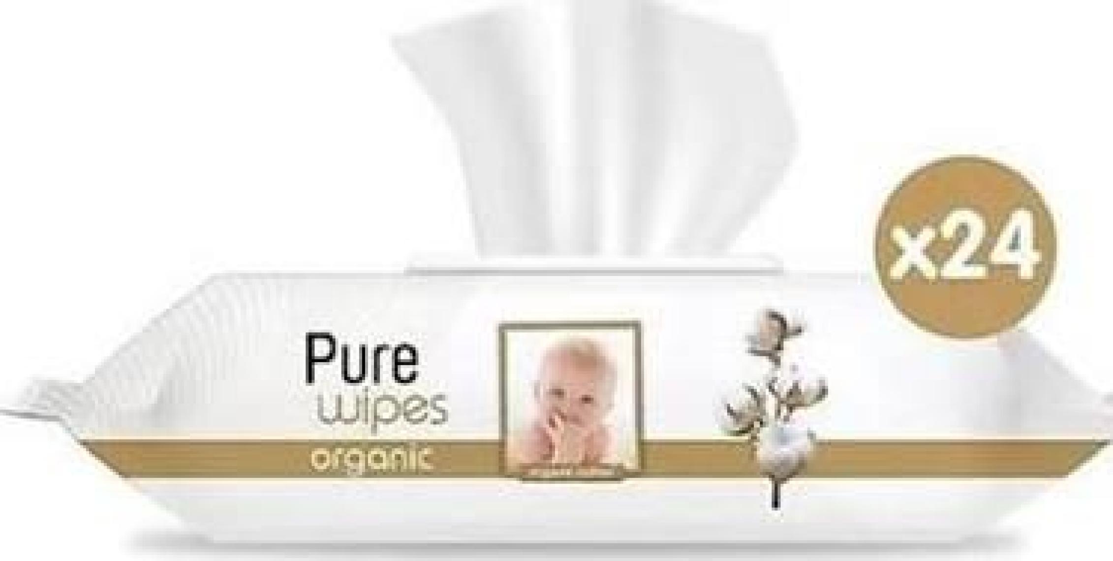 Pure Baby Organik Pamuklu Islak Havlu 24×90 (2160 Yaprak)