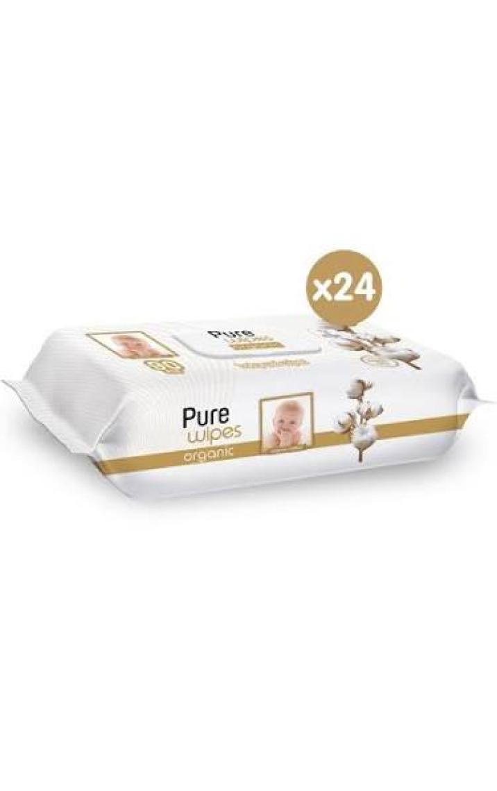 Pure Baby Organik Pamuklu Islak Havlu 24×90 (2160 Yaprak)