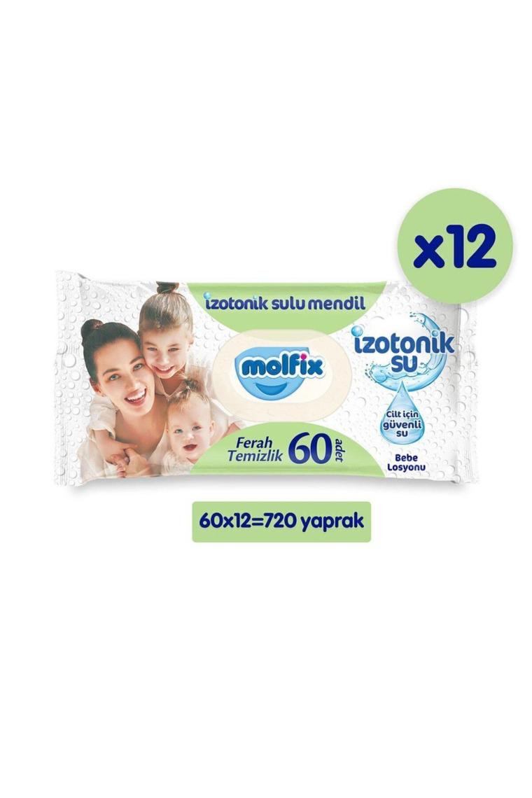 Izotonik Sulu Mendil Ferah 60 Li X 12 Adet (720 Yaprak)