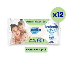Izotonik Sulu Mendil Ferah 60 Li X 12 Adet (720 Yaprak)