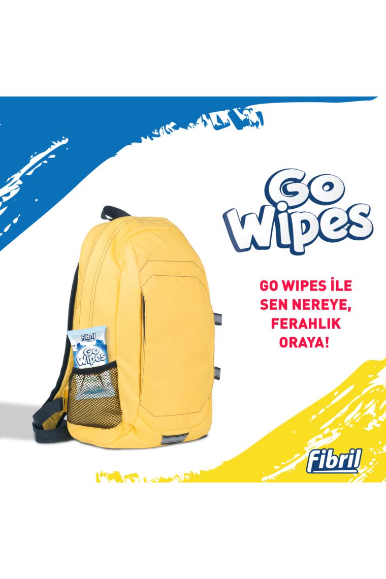 Fibril Go Wipes Ice Lemon Islak Mendil x 12 Paket 240 Yaprak