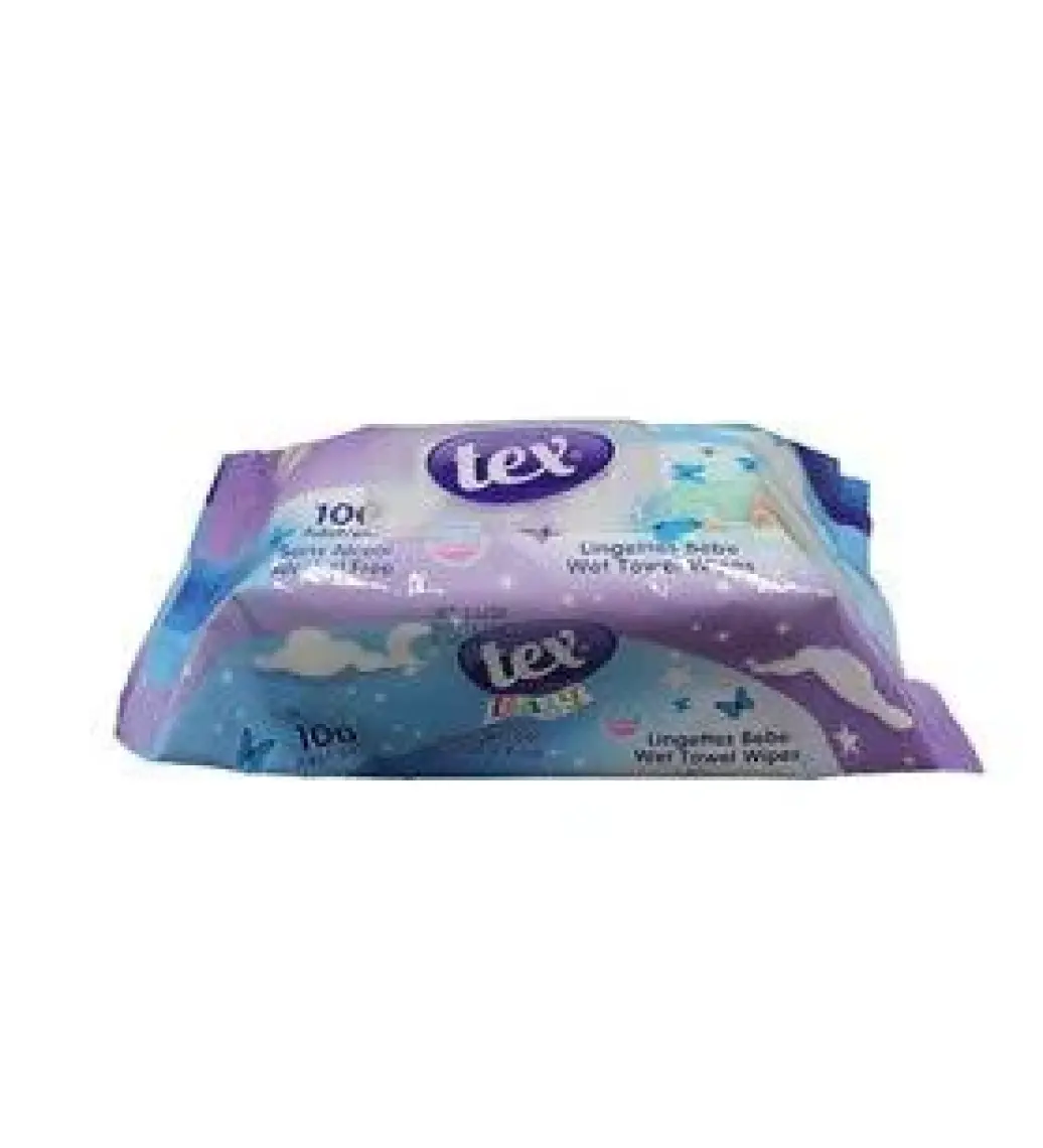 Tex ıslak Havlu Baby 100 Lu Mor Kapakli