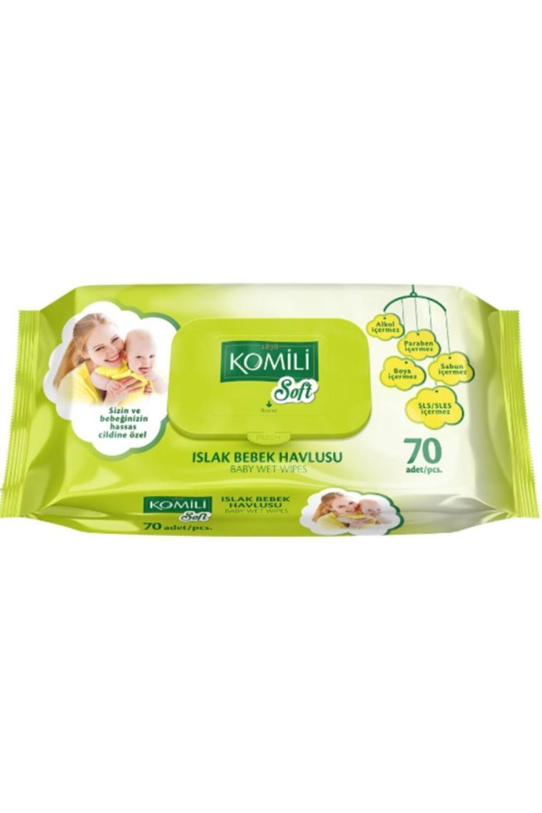 Komili Soft Islak Havlu 8 x 70 560 Yaprak