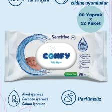 Sensitive Bebeklere Özel Islak Mendil 12x90 - 1080 Yaprak