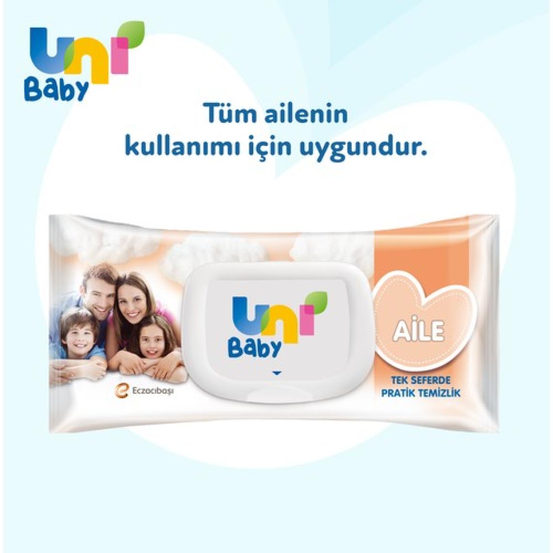 Uni Baby Aile 90 Yaprak 12'li Paket Islak Mendil