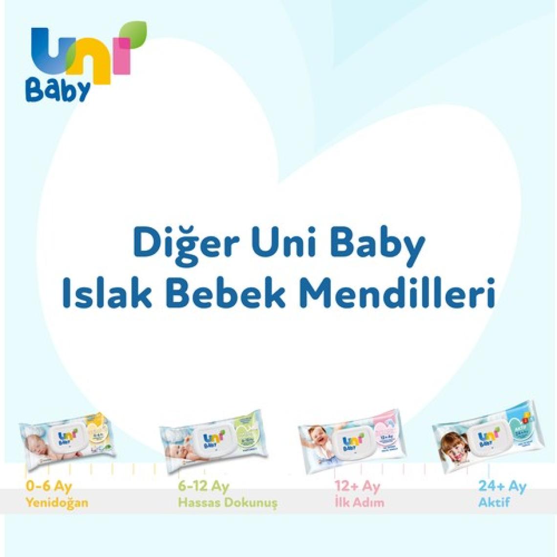 Uni Baby Aile 90 Yaprak 12'li Paket Islak Mendil