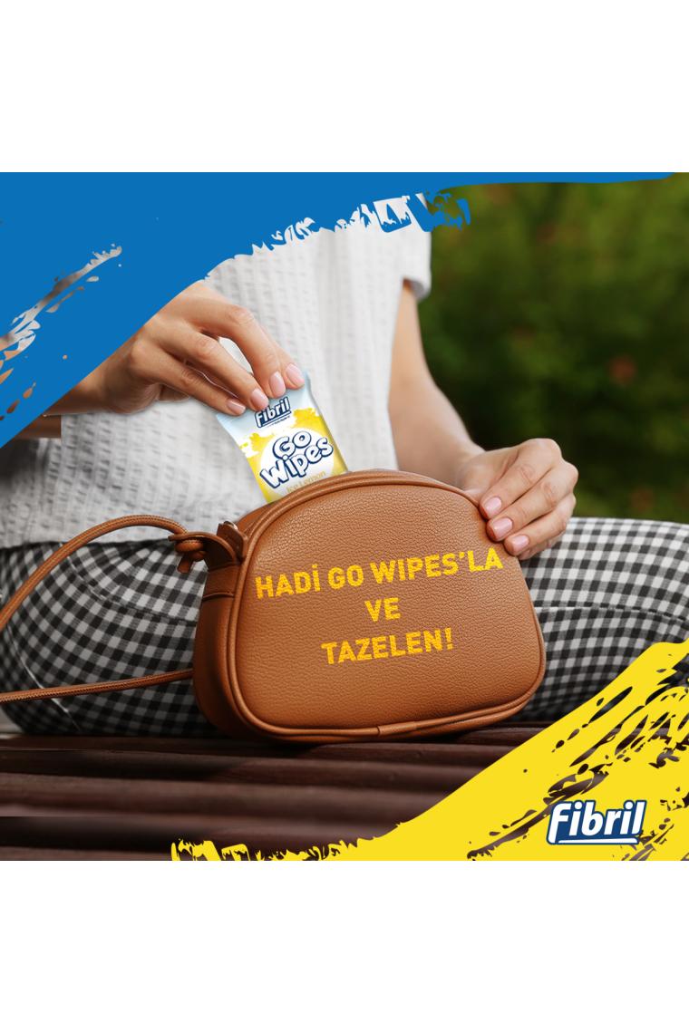 Fibril Go Wipes Ice Fresh Islak Mendil x 12 Paket 240 Yaprak
