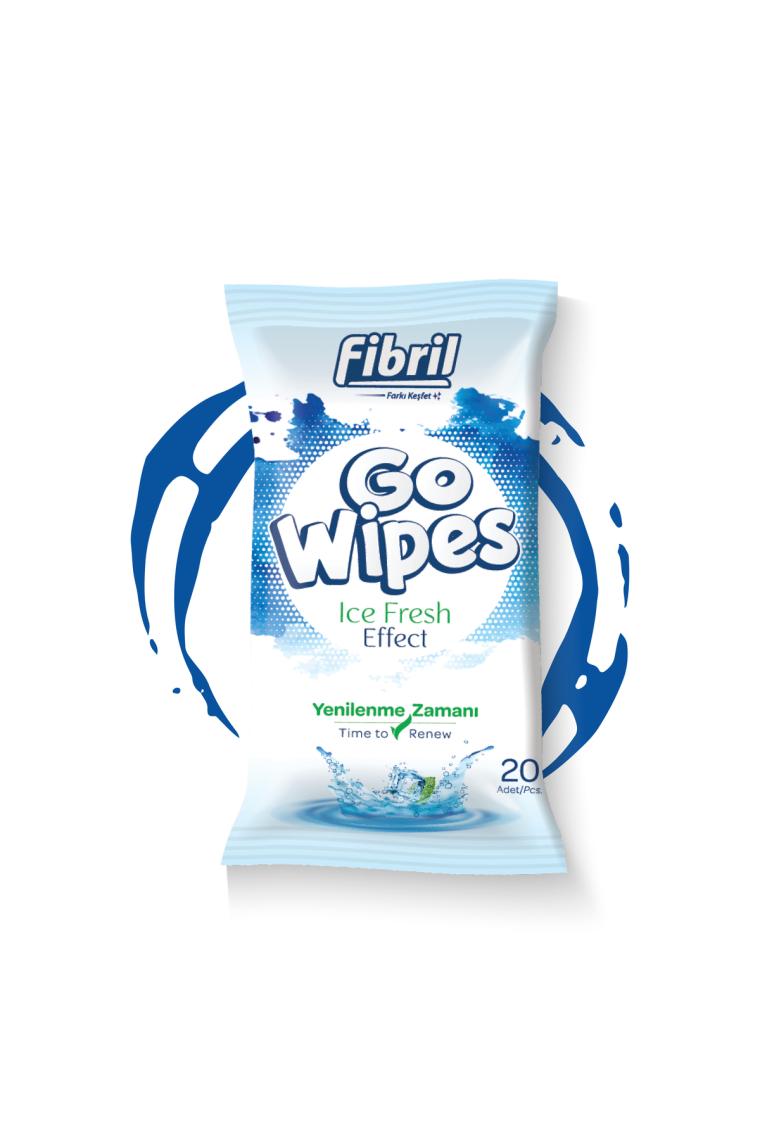 Fibril Go Wipes Ice Fresh Islak Mendil x 12 Paket 240 Yaprak