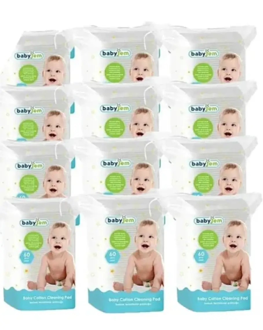 Baby Jem Bebek Temizleme Pamuğu 60lı
