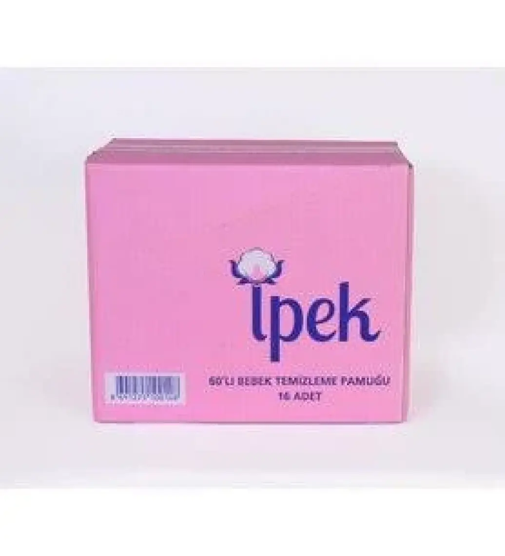 İpek Maxi Bebek Temizleme Pamuğu 60'lı X 30 Paket 1 Koli