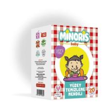 Organik Yüzey Temizleme Mendili Tek Paketli 20 Adet