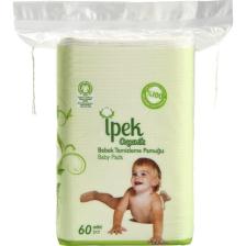 İpek Organik Bebek Temizleme Pamuğu 60'lı