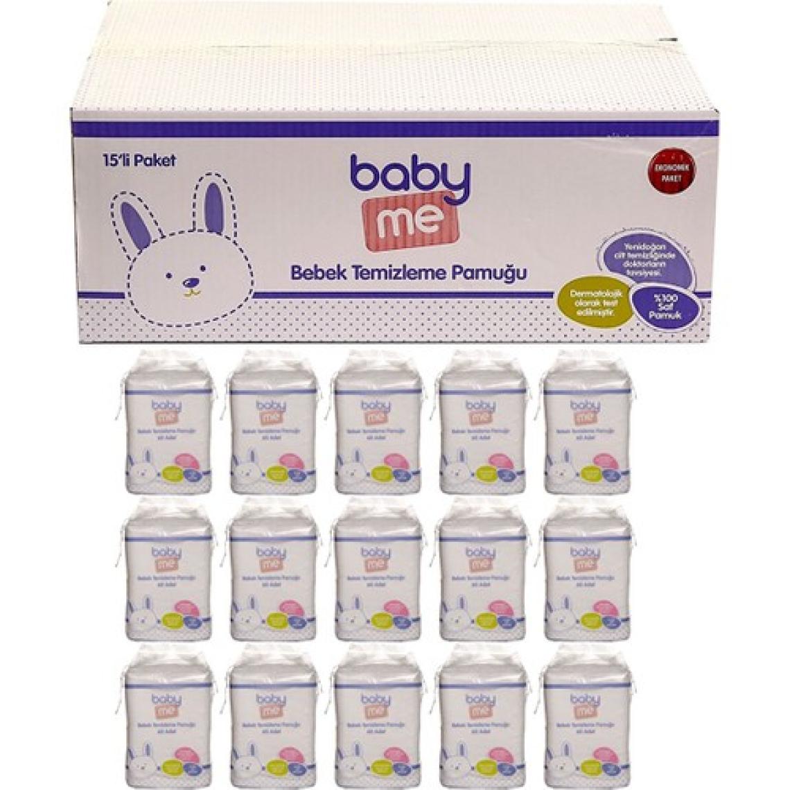 Baby&Me 60'lı 15 Paket Bebek Temizleme Pamuğu