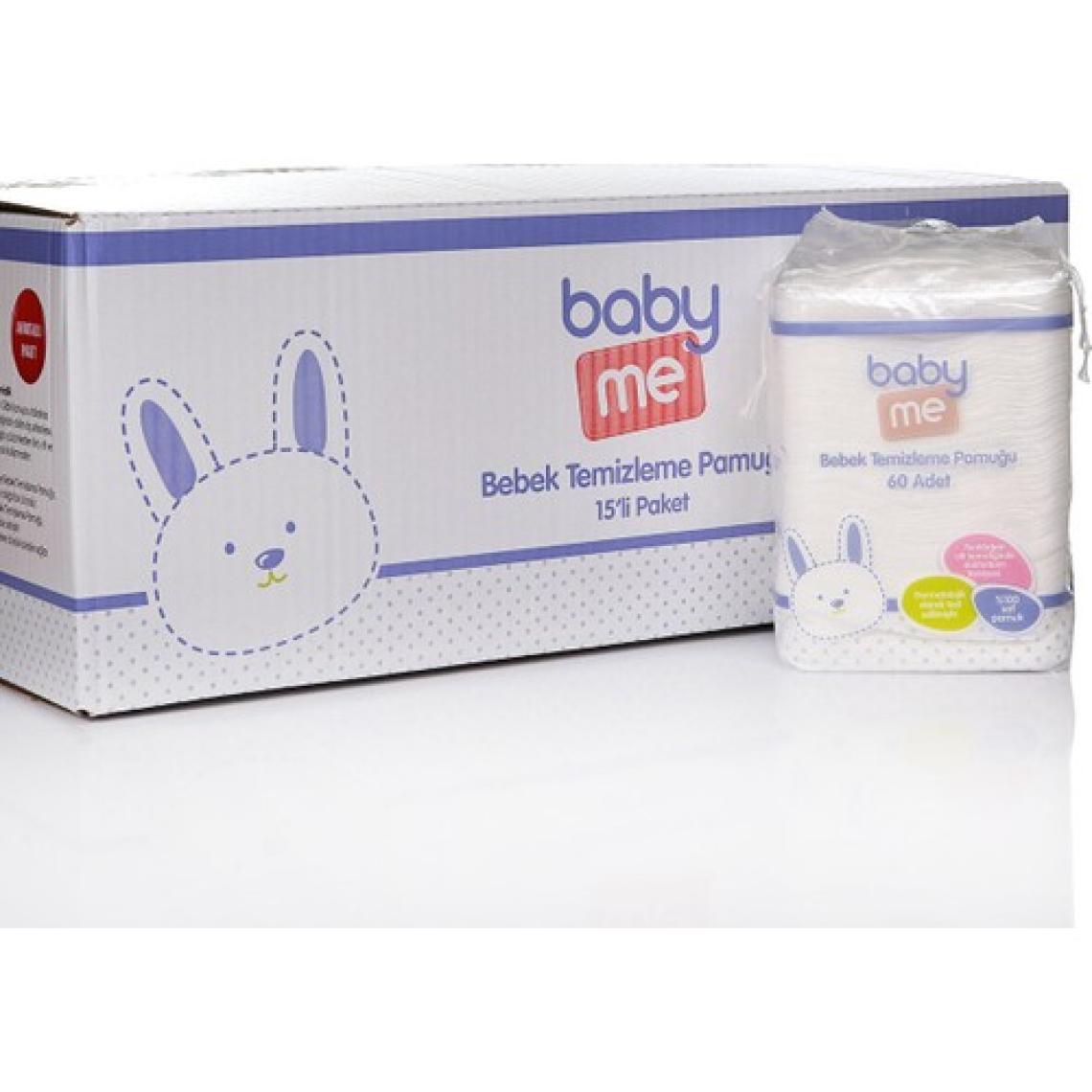 Baby&Me 60'lı 15 Paket Bebek Temizleme Pamuğu