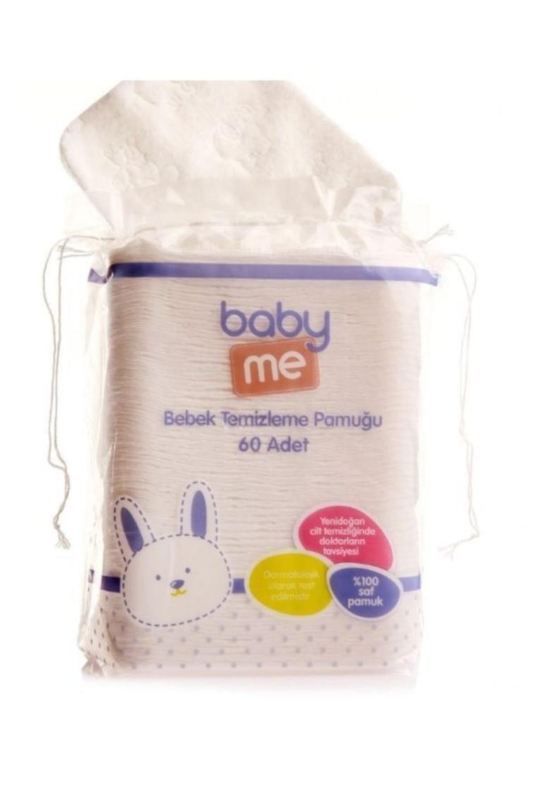 Baby&me Bebek Temizleme Pamuğu 3'lü Paket 60 Adetli
