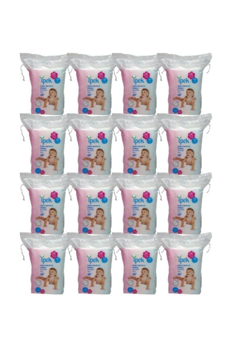 Maxi Bebek Temizleme Pamuğu 60'lı x 16'lı Paket