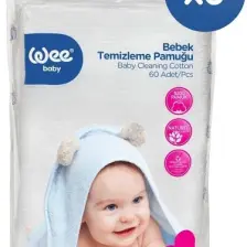 Wee Baby Bebek Temizleme Pamuğu 60'lı 6 Adet