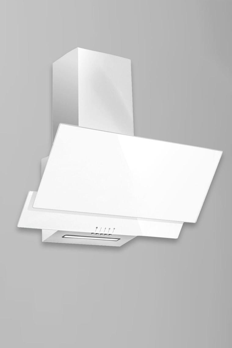 Alveus Mod F17 Duvar Tipi Davlumbaz - Beyaz Alüminyum Filtre ile 450 m³/s Yüksek Emiş Gücü ve Sessiz Çalışma