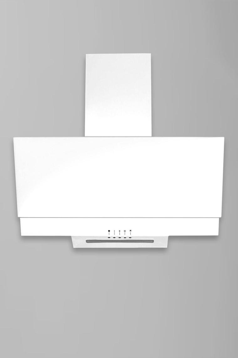Alveus Mod F17 Duvar Tipi Davlumbaz - Beyaz Alüminyum Filtre ile 450 m³/s Yüksek Emiş Gücü ve Sessiz Çalışma