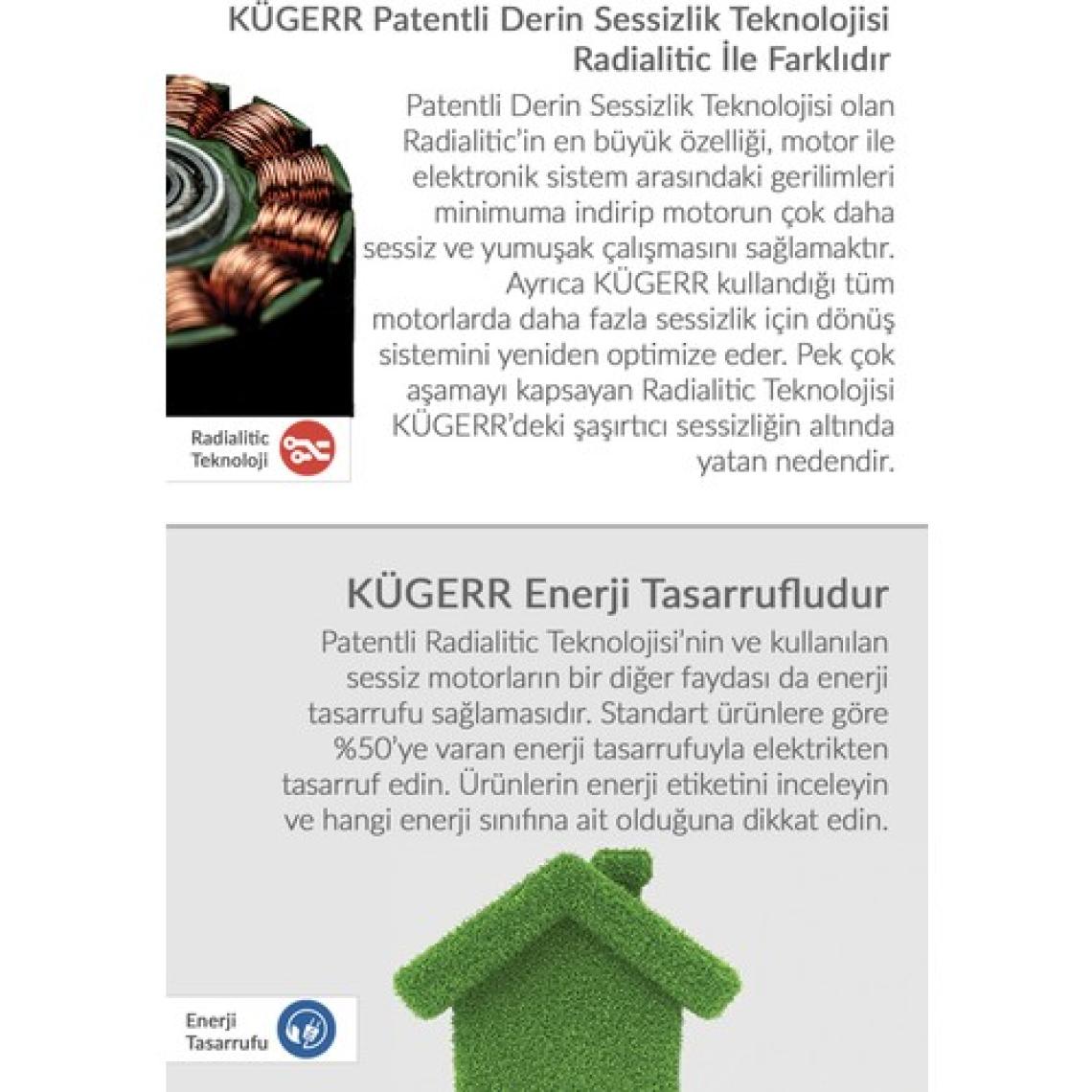 Kügerr DIS40 "Dünyanın En Sessiz Davlumbazı" Inox Ada Tipi Davlumbaz