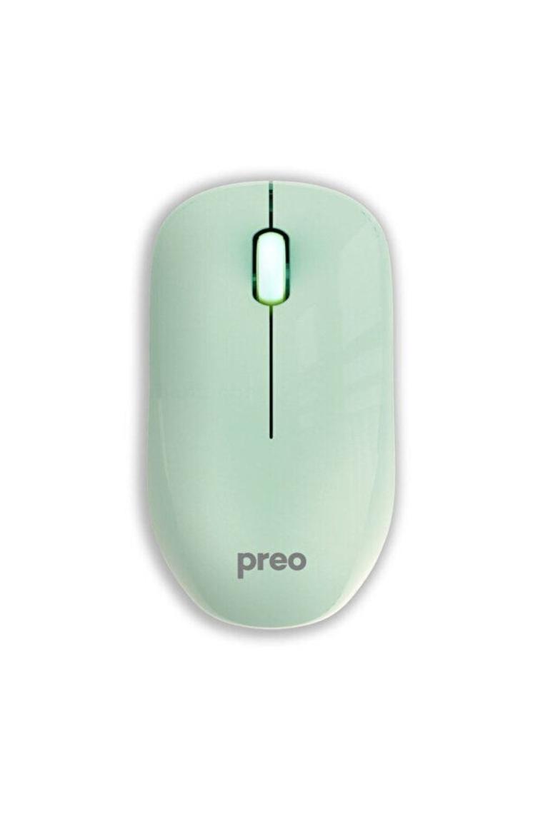 M19 Ergonomik Pastel Kablosuz Sessiz Mouse Yeşil