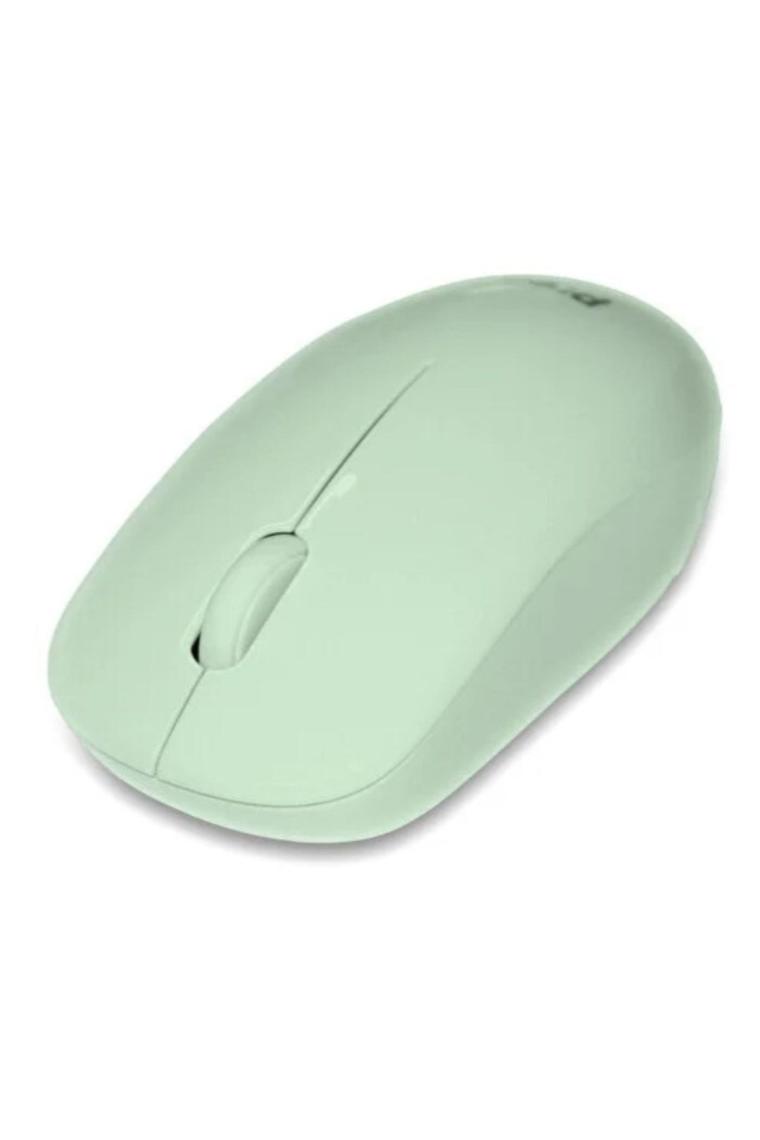 M19 Ergonomik Pastel Kablosuz Sessiz Mouse Yeşil