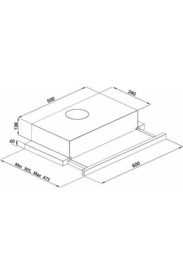Esty 1350 Aspiratör Beyaz