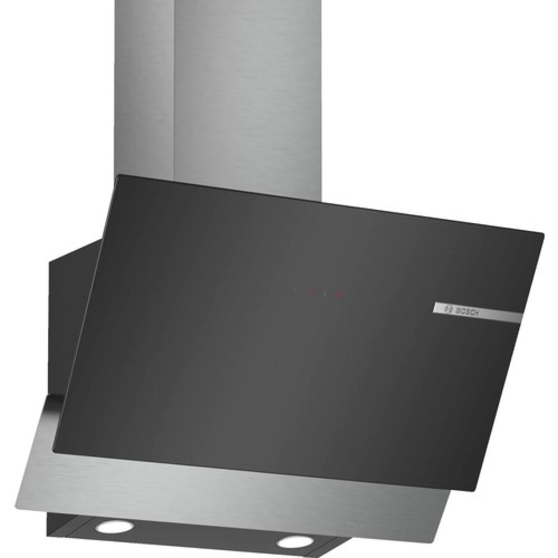 Bosch DWK65AD60R Siyah Cam Eğimli 60CM Davlumbaz