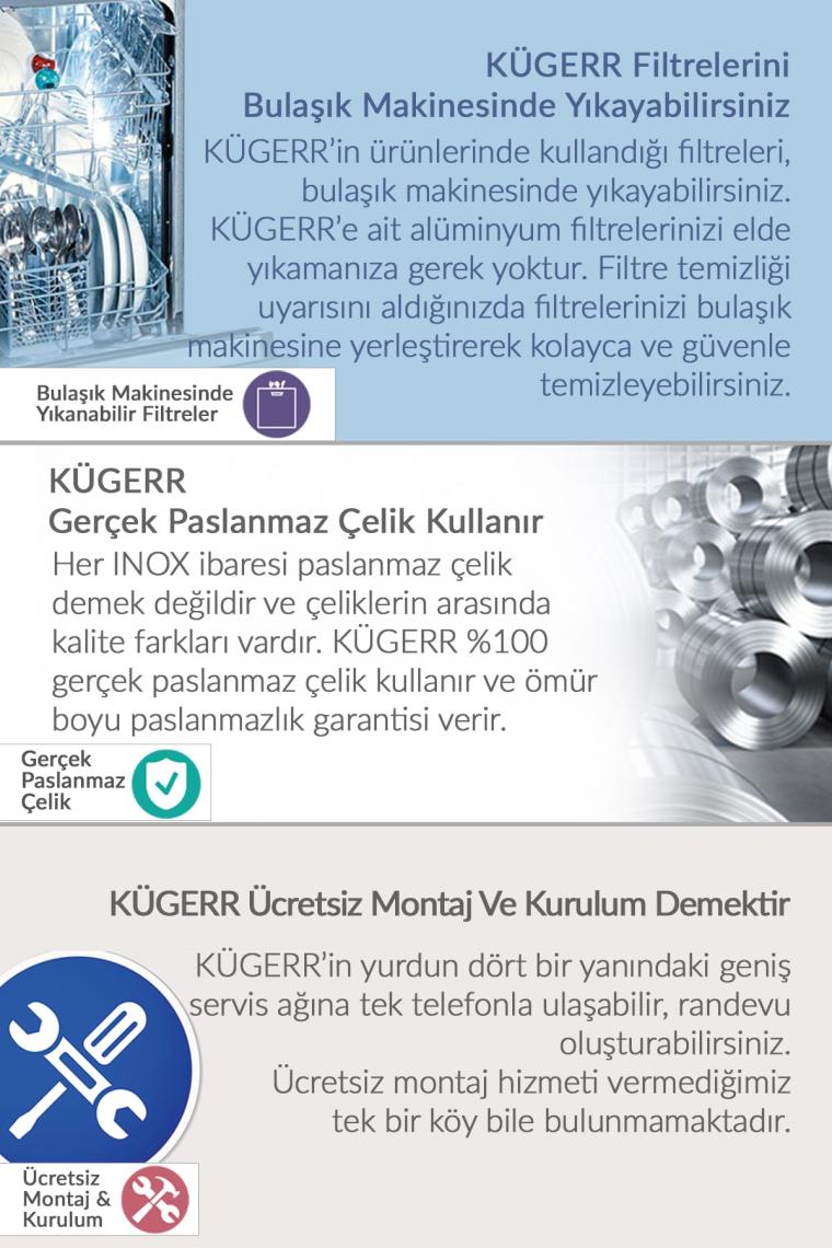 D8 60 cm Siyah Cam Ankastre Sessiz Davlumbaz