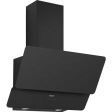 Esty 3471 60 cm Dekoratif Camlı Siyah Davlumbaz