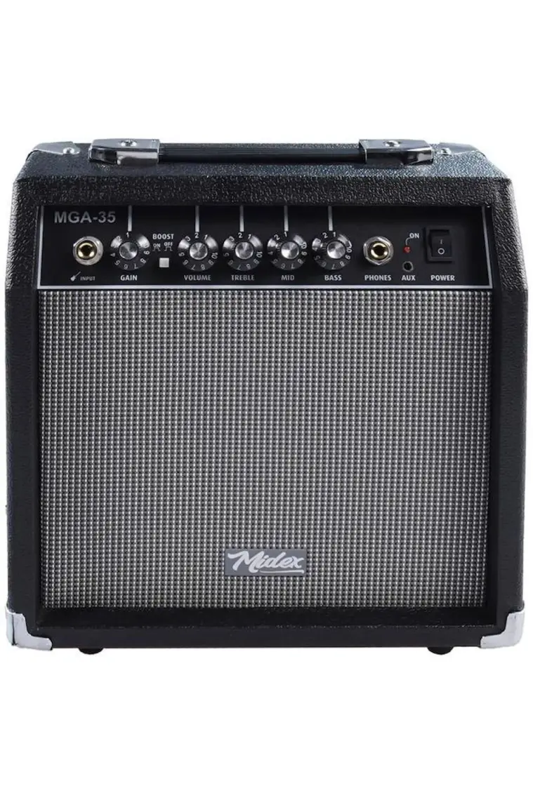 Midex MGA-35BK-HD Elektro Gitar Amfisi 35 Watt Gain Özelliği Kulaklık Çıkışı