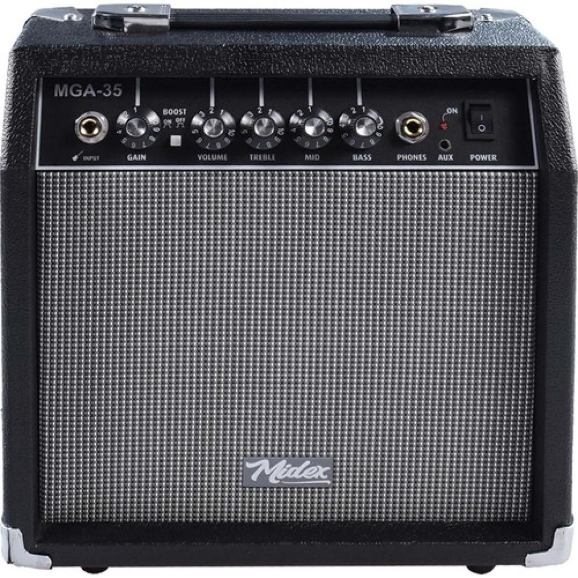 Midex MGA-35BK-PAK Elektro Gitar Amfisi Seti