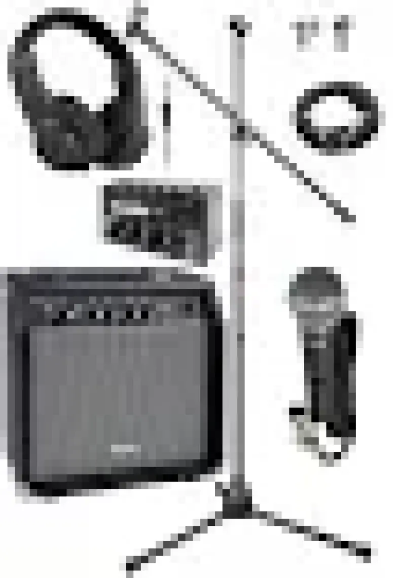Midex MGA-35BK-FP Elektro Gitar Amfi Seti 35 Watt