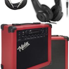 Midex Mga-25rdbt-hd Şarjlı Elektro Gitar Amfisi 25 Watt Usb Bluetooth Distortion Kulaklık Ve Kablo