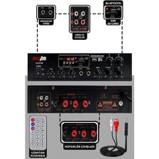 Lastvoice Lv-2100 Hat Trafolu 2 Bölgeli Stereo Anfi 2x100W Usb-Bt