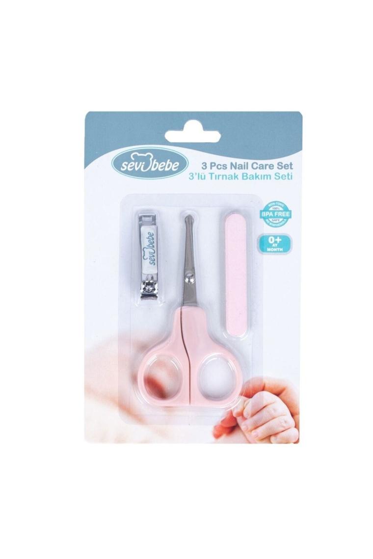 Sevi Bebe 3'lü Tırnak Bakım Seti ART-507 Pembe
