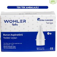 Nazal Burun Aspiratörü Yedek Uç 10 'lu Tek Tek Poşetli (OTRİ BEBE UYUMLU)