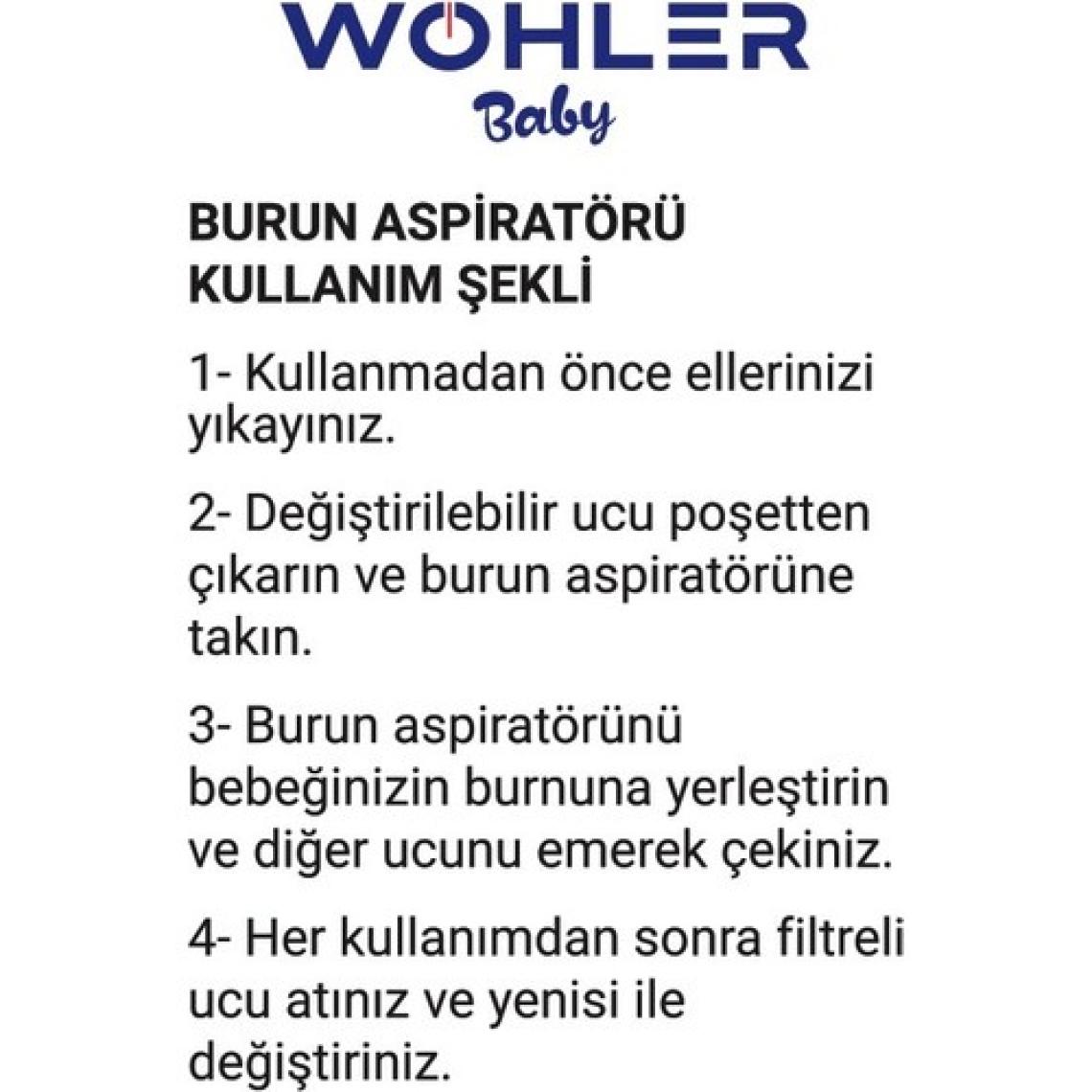Wohler Nazal Burun Aspiratörü Yedek Uç 10 'lu ( Otribebe Uyumlu )