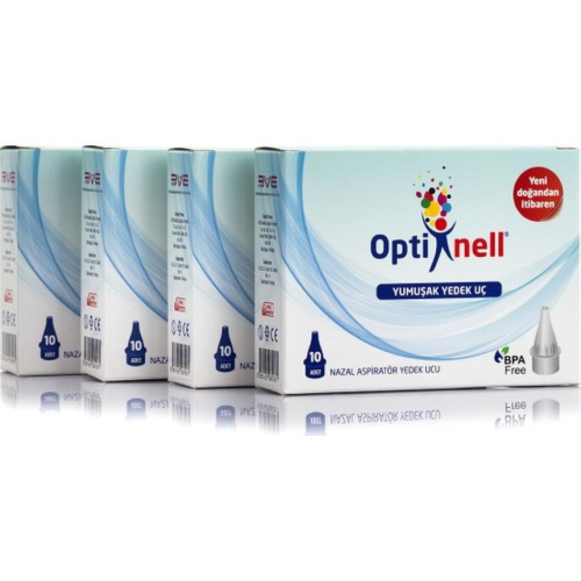 Optinell Nazal Burun Aspiratör Otribebe Uyumlu Yedek Uç 4 Kutu SKT 07/2028