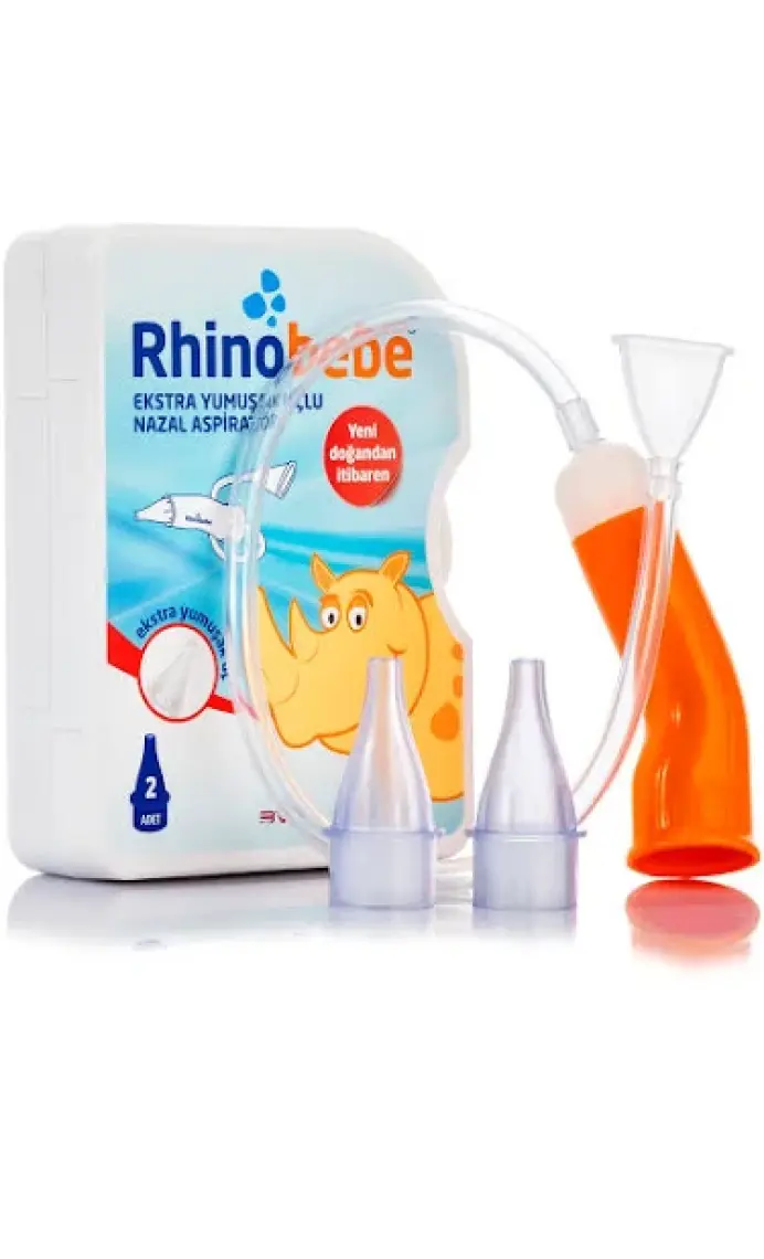 Rhinobebe Nazal Burun Aspiratörü Yedek Ucu ( 4 Kutu )+Aspiratör SKT 07/2028