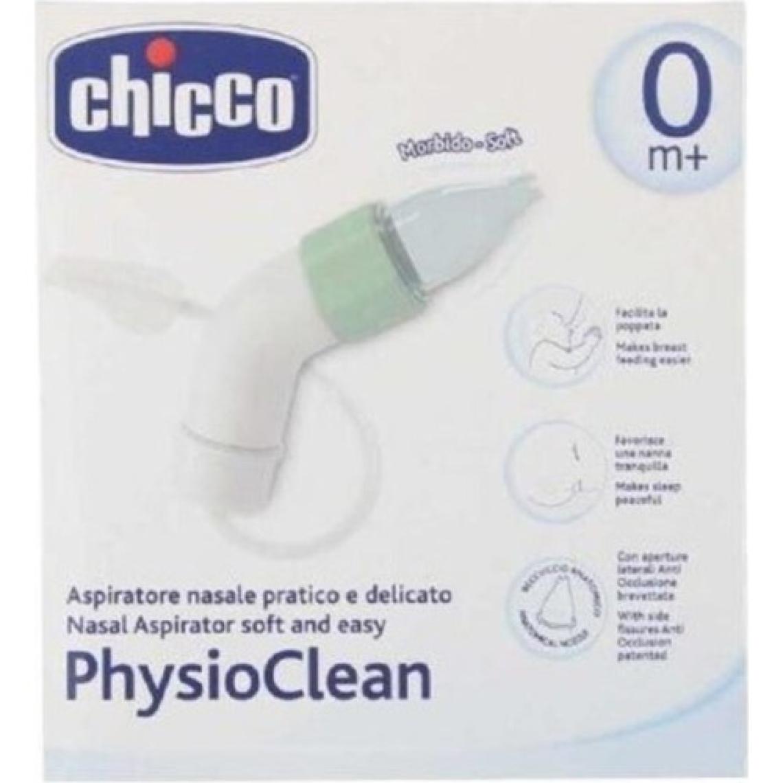 Chicco PhysioClean Yumuşak Uçlu Burun Aspiratörü - Ergonomik, Silikon, Manuel ve Taşınabilir, 0 Ay ve Üzeri