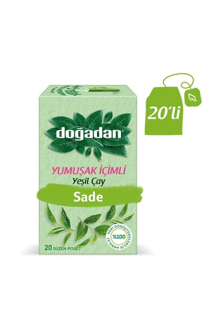 Doğadan Yumuşak İçimli Yeşil Çay 20'li
